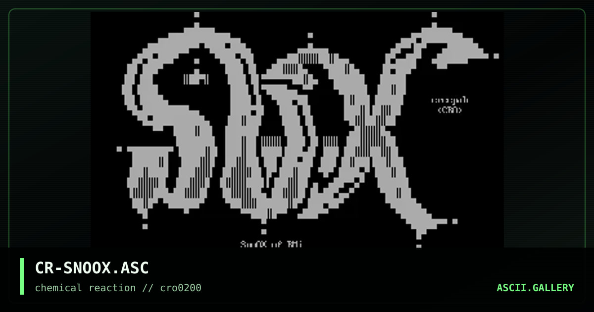 CR-SNOOX.ASC, by creepah, 2000