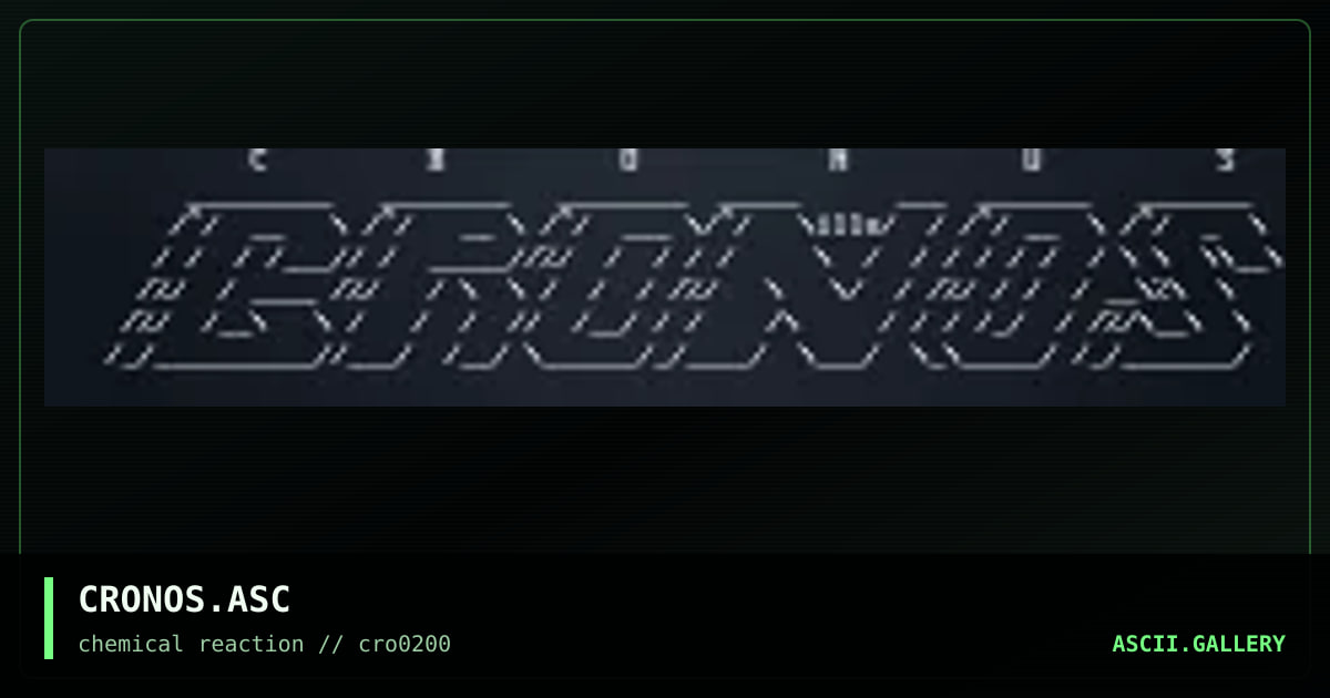 CRONOS.ASC, by illv, 2000