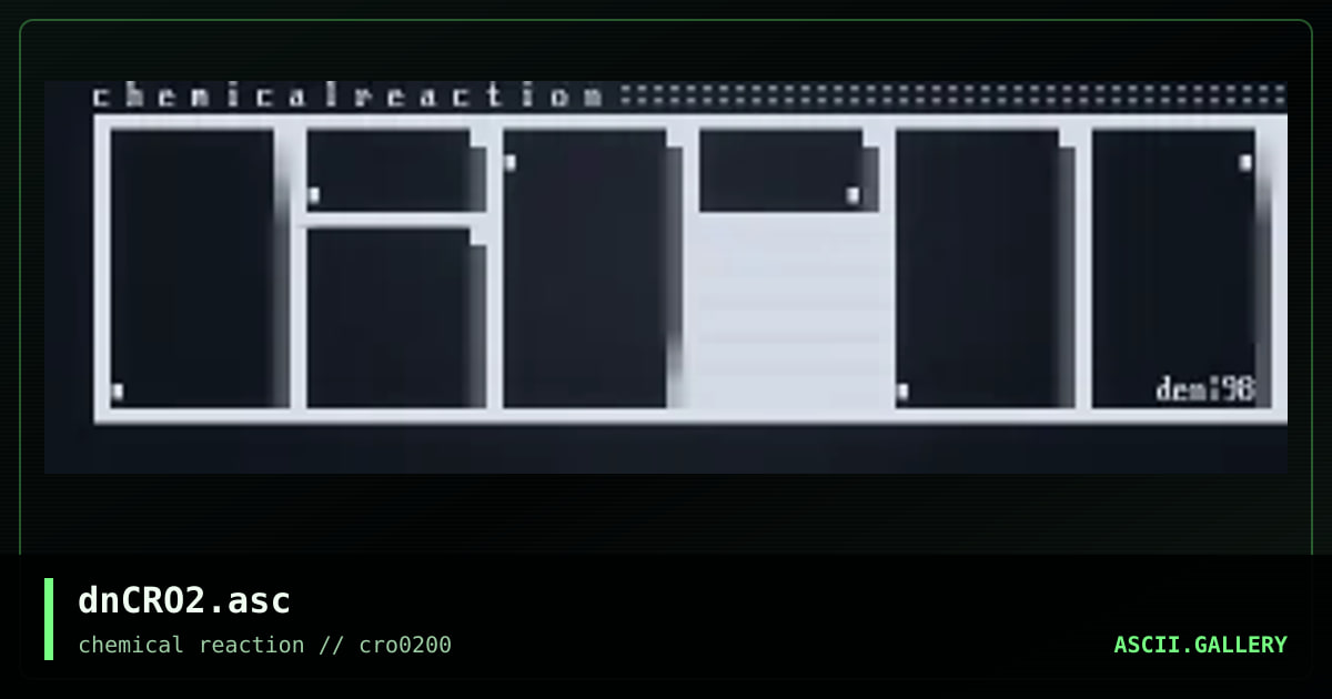 dnCRO2.asc, by dennison, 2000