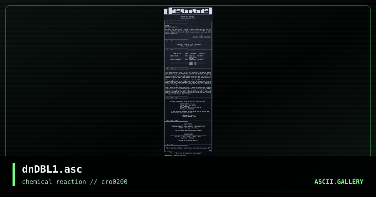 dnDBL1.asc, by dennison, 2000