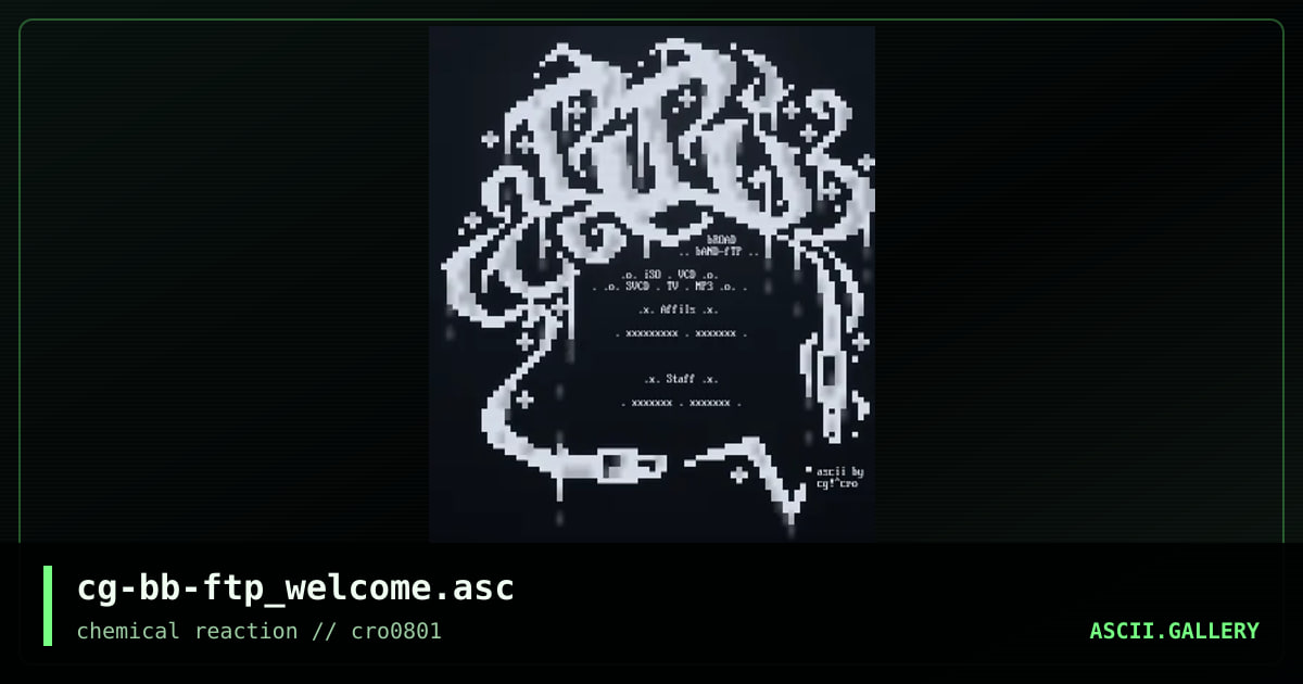 cg-bb-ftp_welcome.asc, by cg, 2001