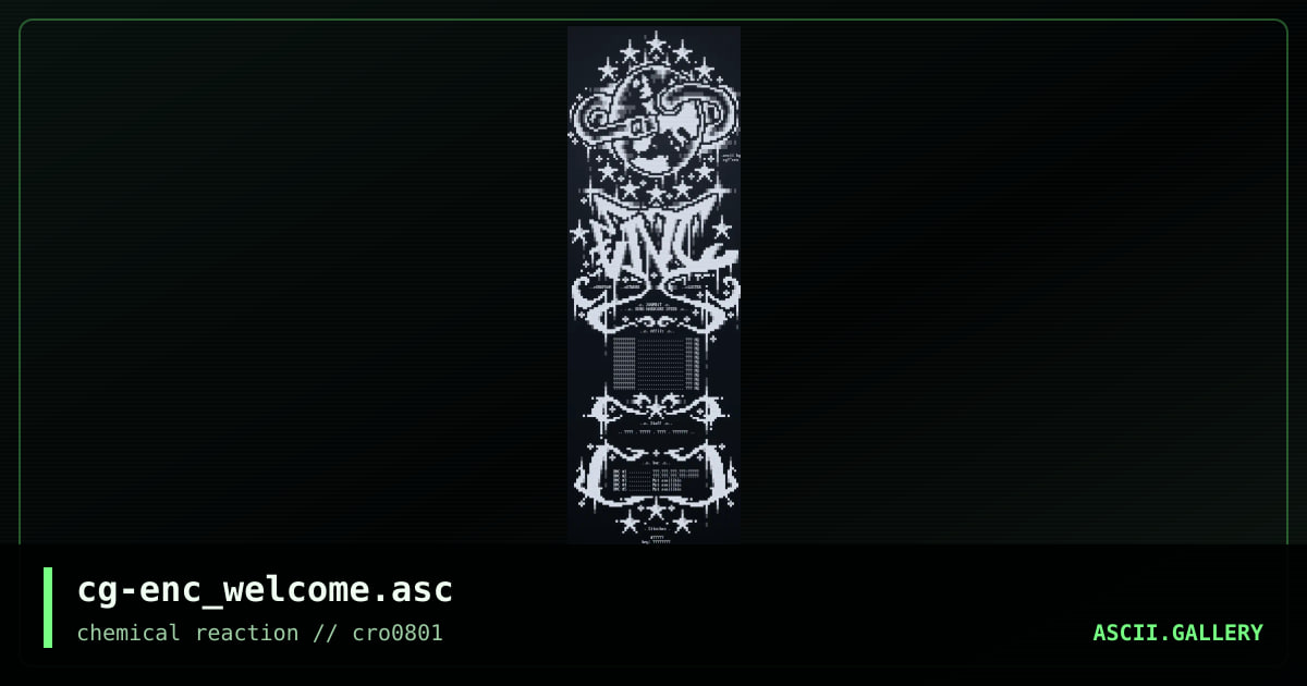 cg-enc_welcome.asc, by cg, 2001