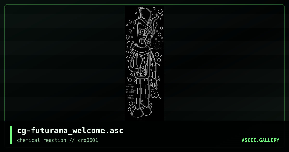 cg-futurama_welcome.asc, by cg, 2001