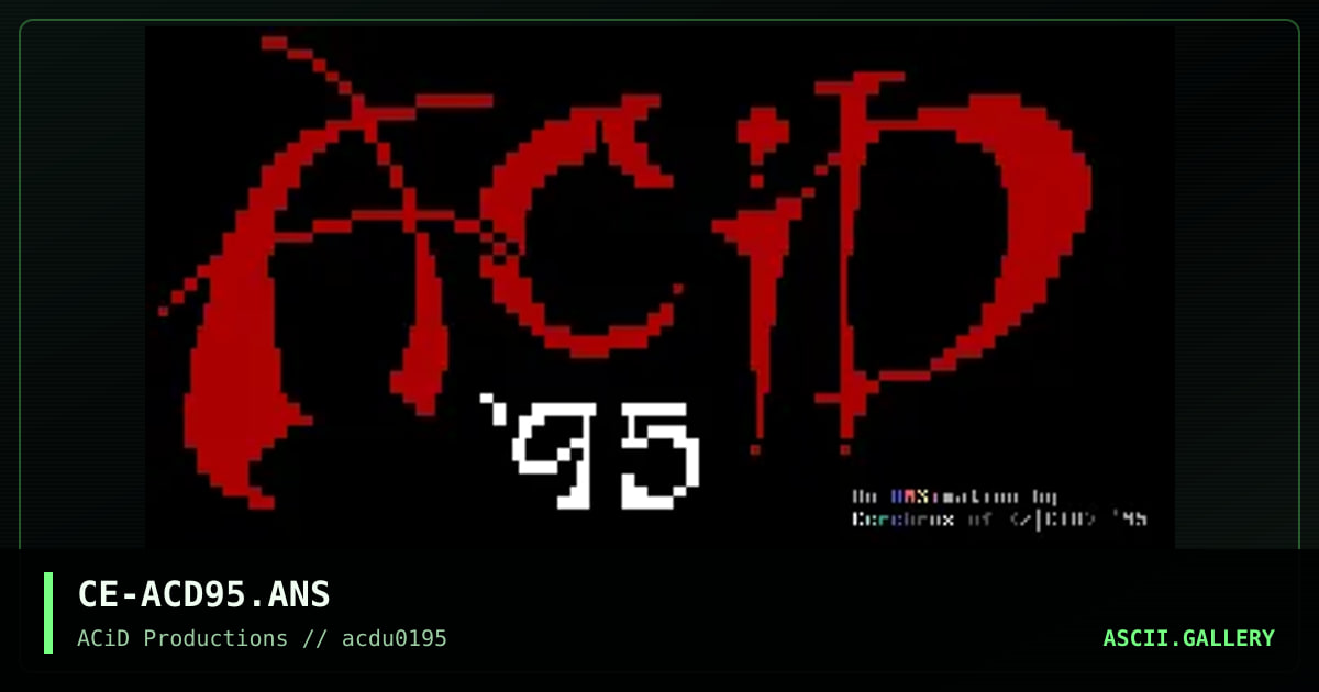 ...And A Happy New Year!, by cerebrus, 1995