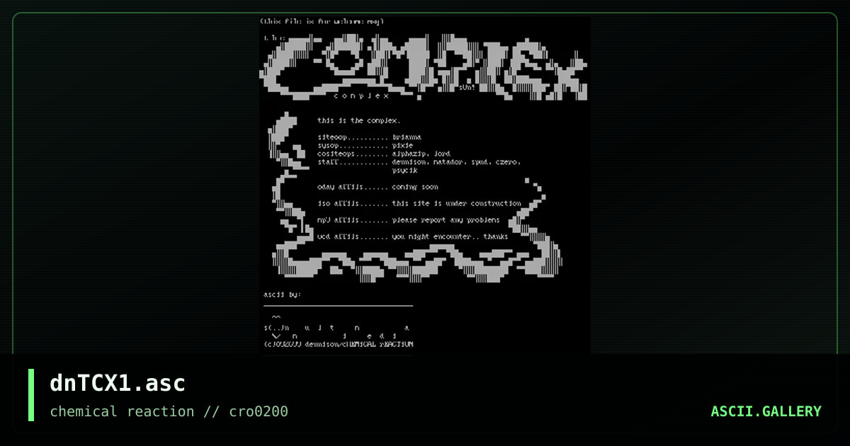dnTCX1.asc, by dennison, 2000