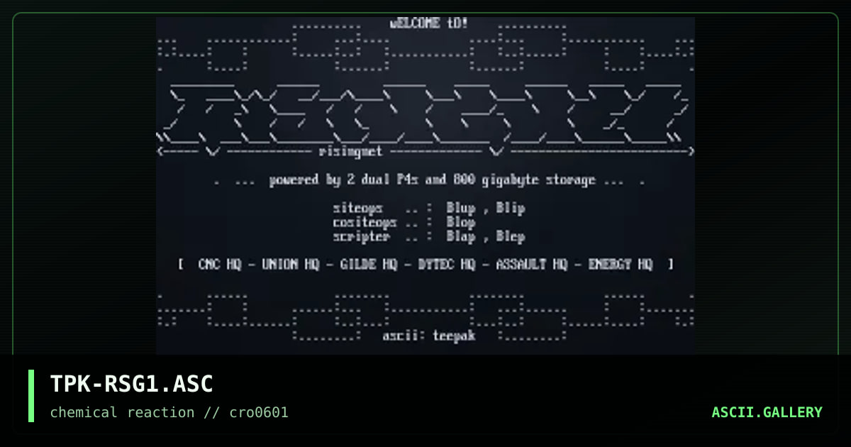 TPK-RSG1.ASC, by teepak, 2001