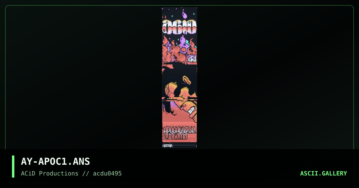 Apocalypse Systems, by asylum, 1995