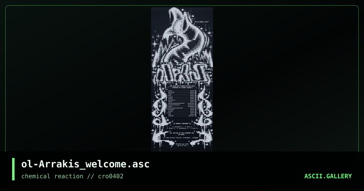 ol-Arrakis_welcome.asc, by olli, 2002