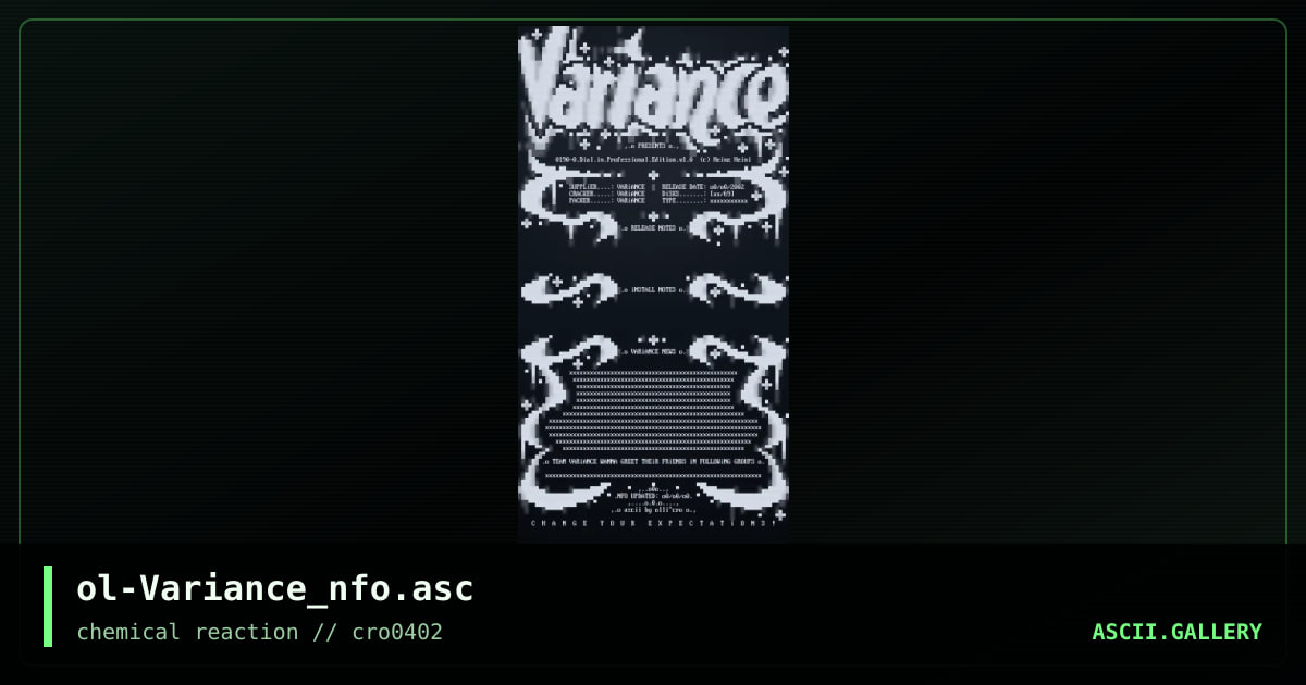 ol-Variance_nfo.asc, by olli, 2002