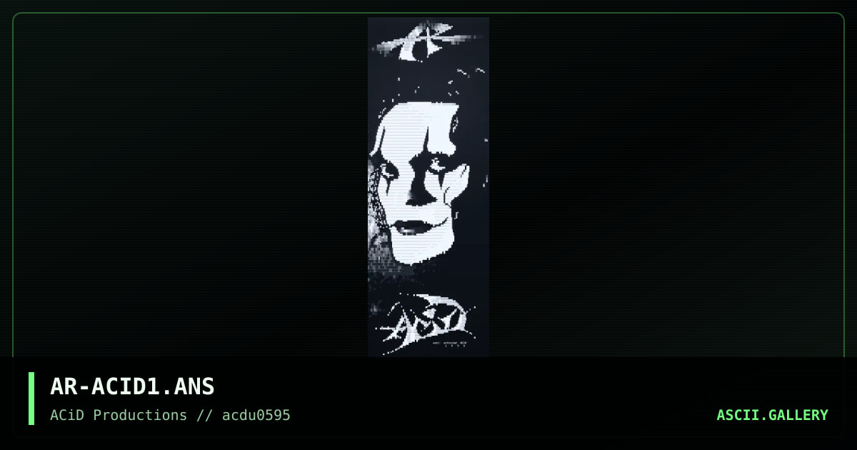 ACiD Promotional, by actraiser, 1995