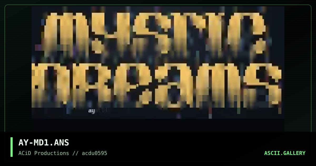 Mystic Dreams, by asylum, 1995