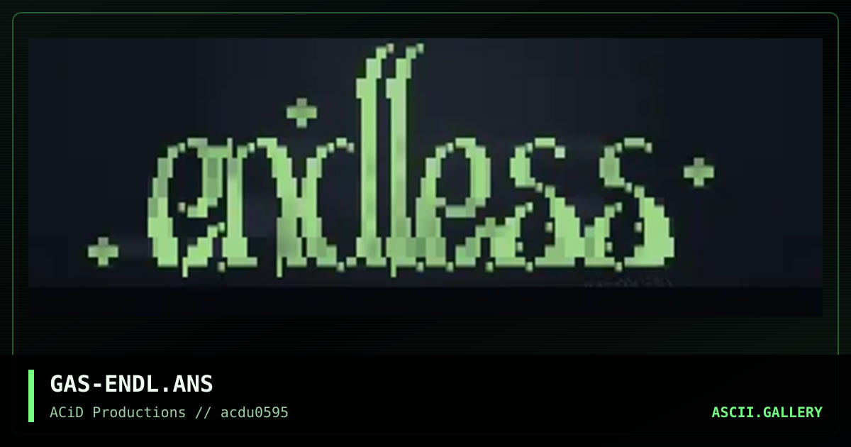 Endless, by gangstar, 1995