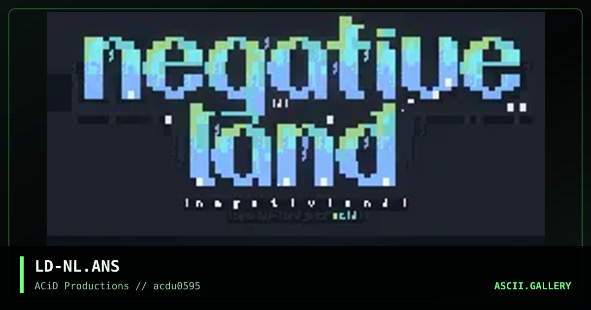 Negative Land, by lord jazz, 1995