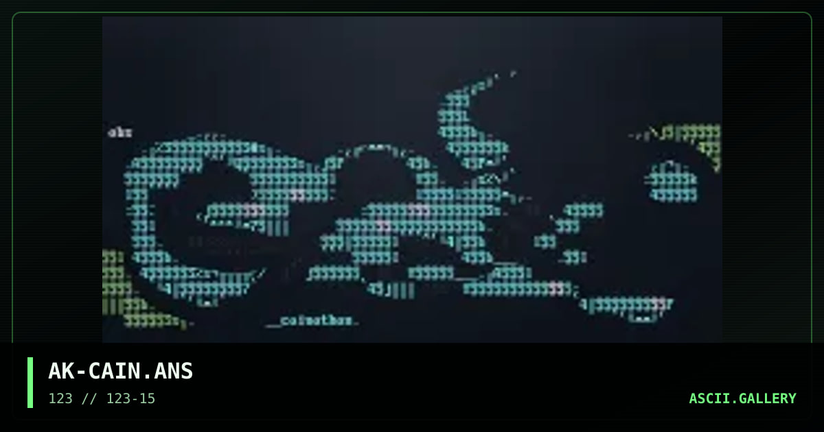 AK-CAIN.ANS, by abstrakt, 2003