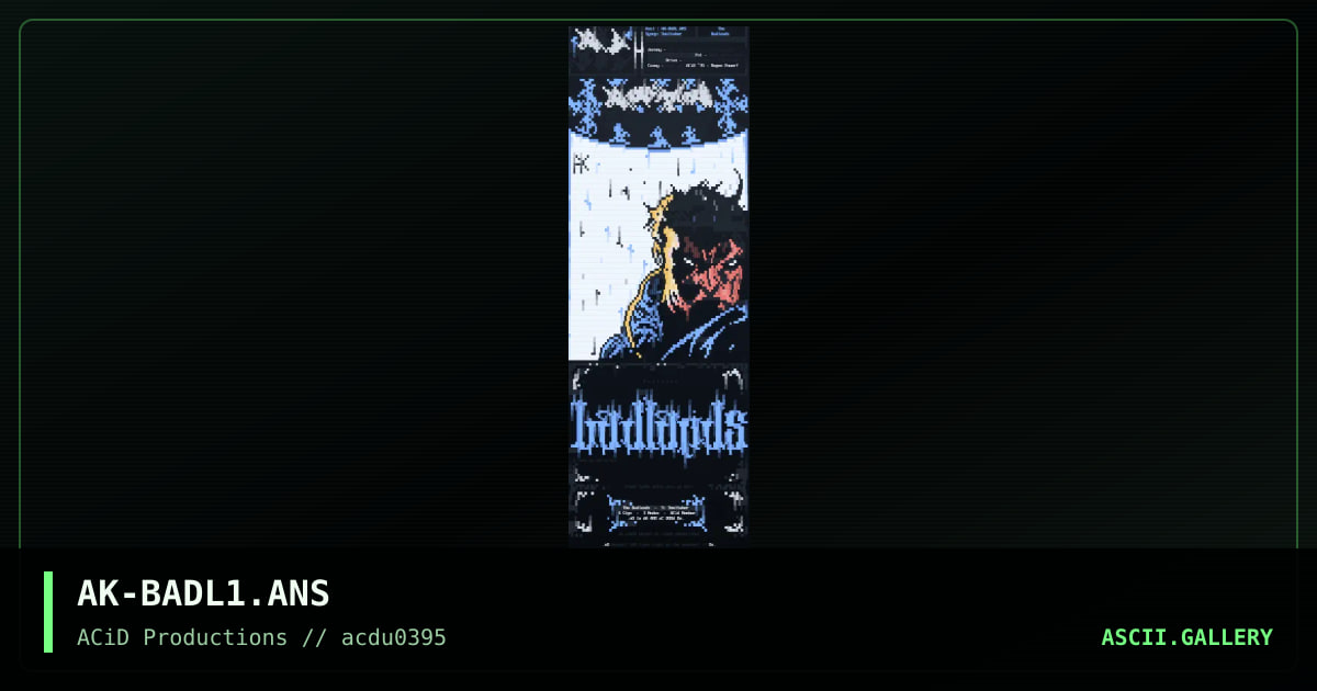The BadLands, by asian knight, vanquish, 1995