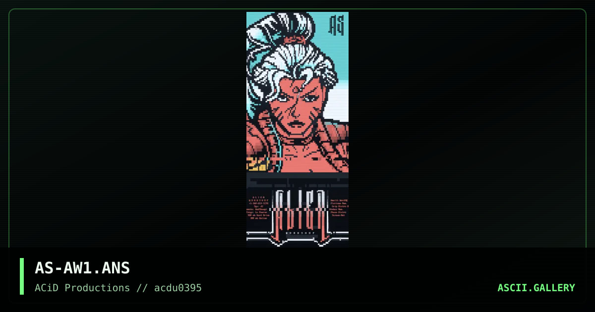 Alien Workshop, by asphixia, 1995