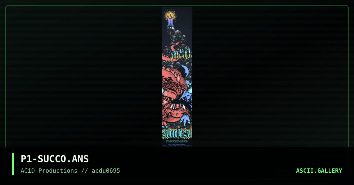 Succotash, by prisoner number one, 1995