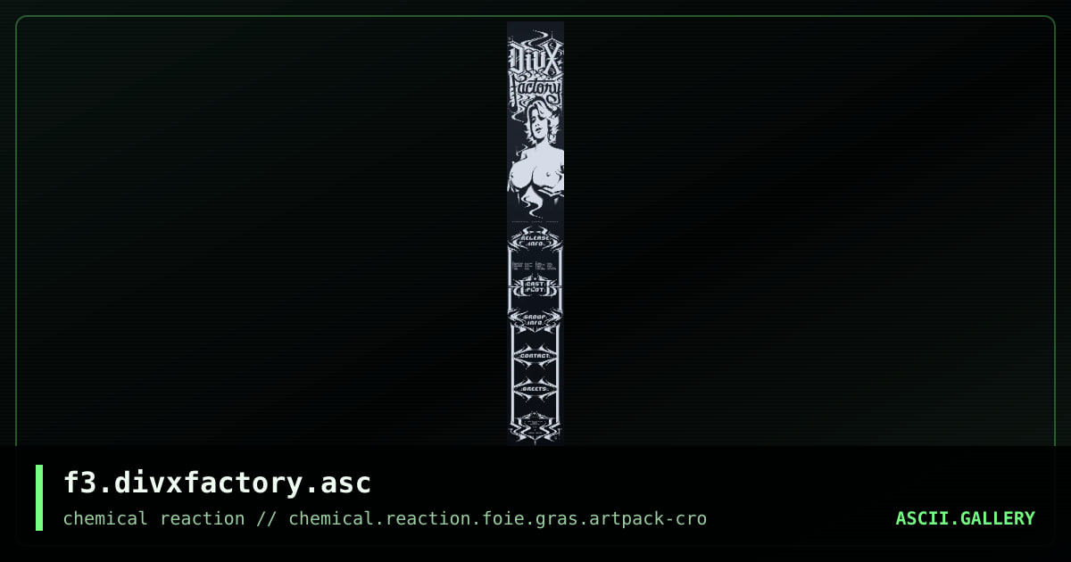f3.divxfactory.asc, by f3-cro, 2009