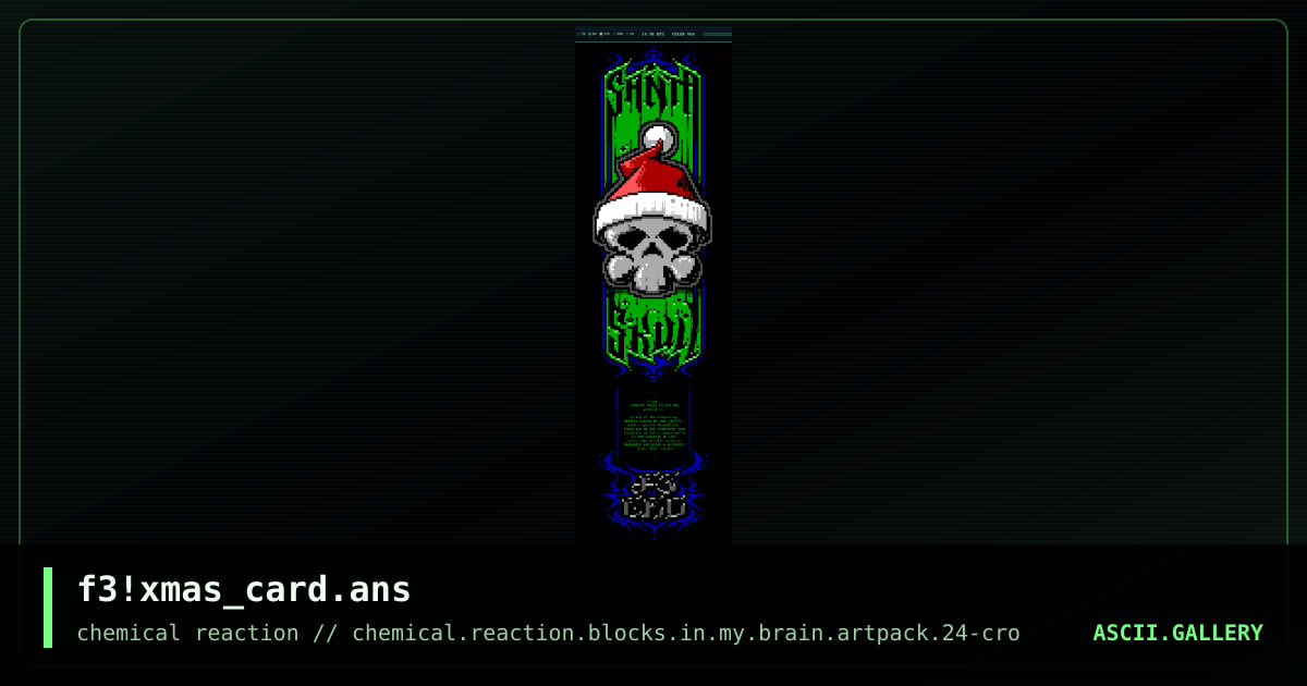 f3!xmas_card.ans, by f3-cro, 2010