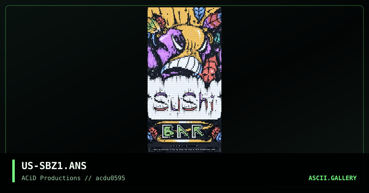 Sushi Bar Z, by halaster, stone the crow, 1995