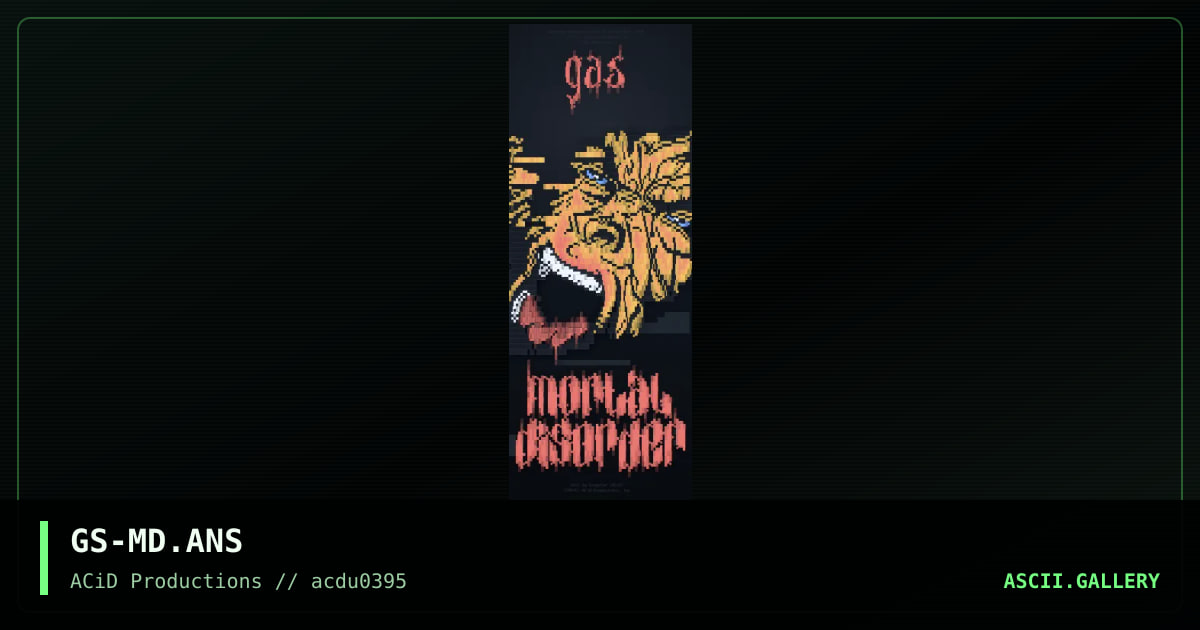 Mortal Disorder, by gangstar, 1995