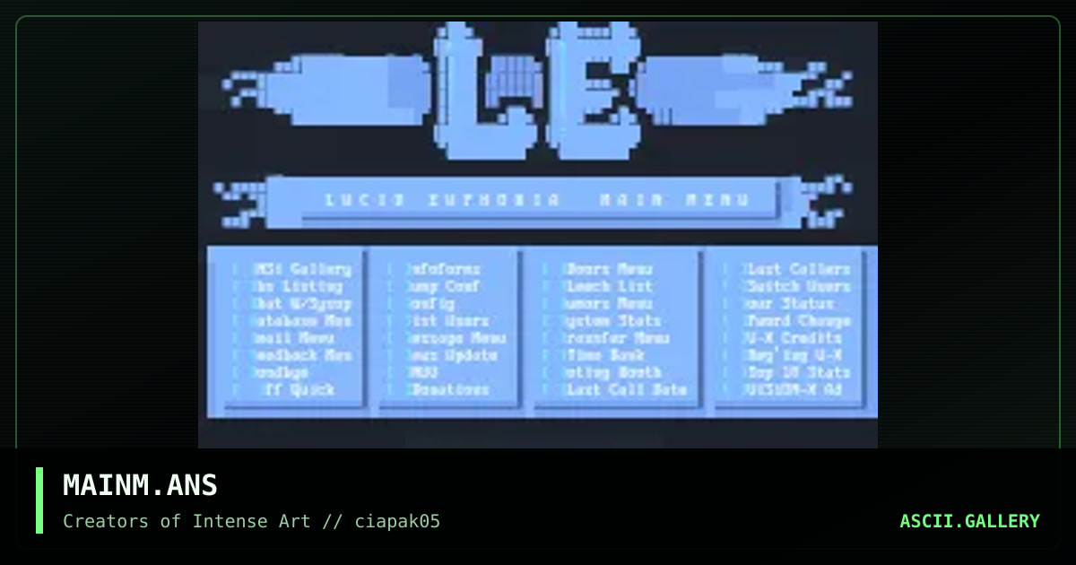 MAINM.ANS, by napalm, 1993