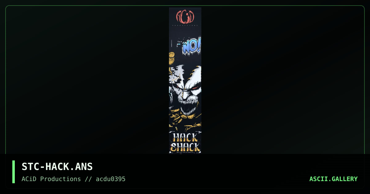 Hack Shack, by stone the crow, 1995