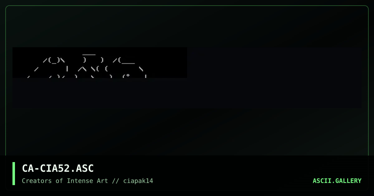 CA-CIA52.ASC, by carrion, 1994
