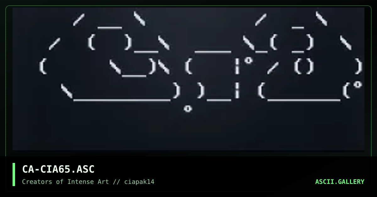 CA-CIA65.ASC, by carrion, 1994