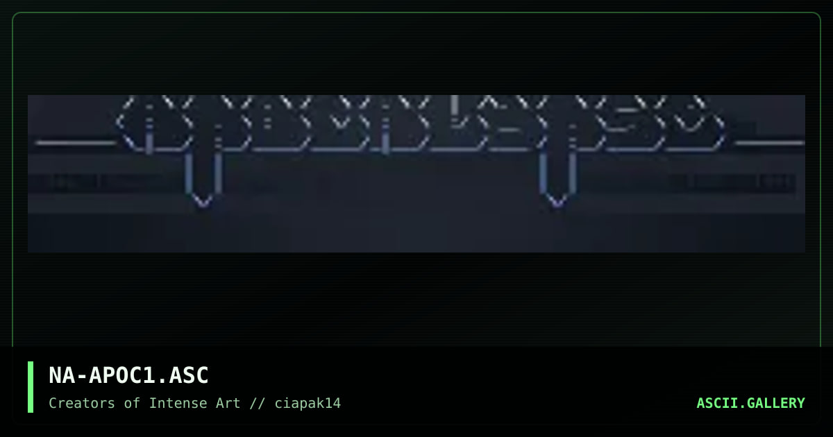 NA-APOC1.ASC, by napalm, 1994