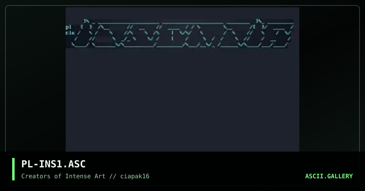 Insomnia ascii, by pliny, 1994