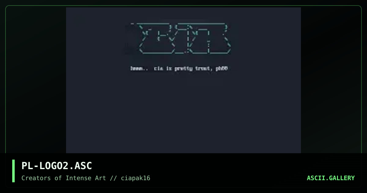 CiA logo, by pliny, 1994