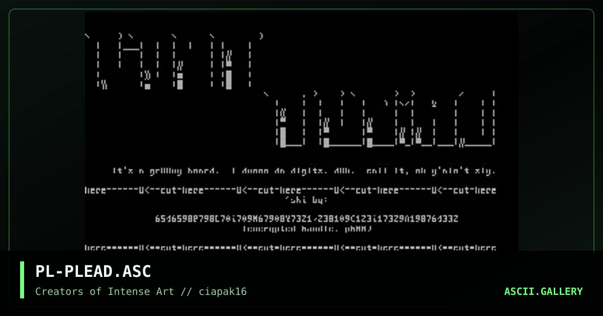 ?? Sorry, dude..dunno :), by pliny, 1994