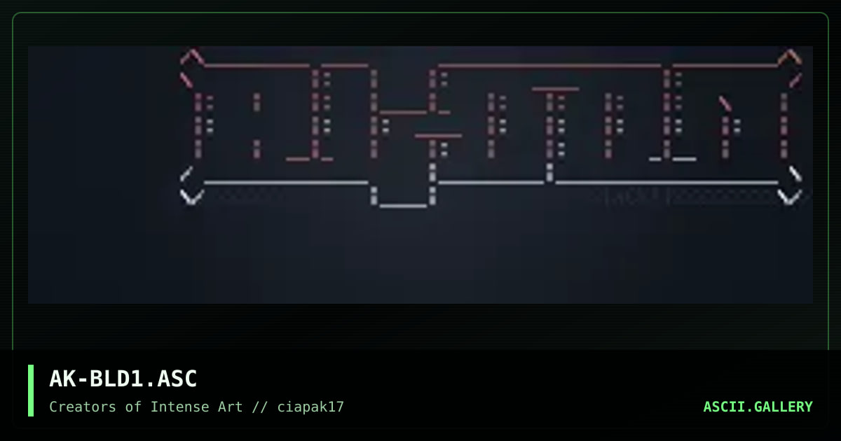 AK-BLD1.ASC, by archaeik, 1994