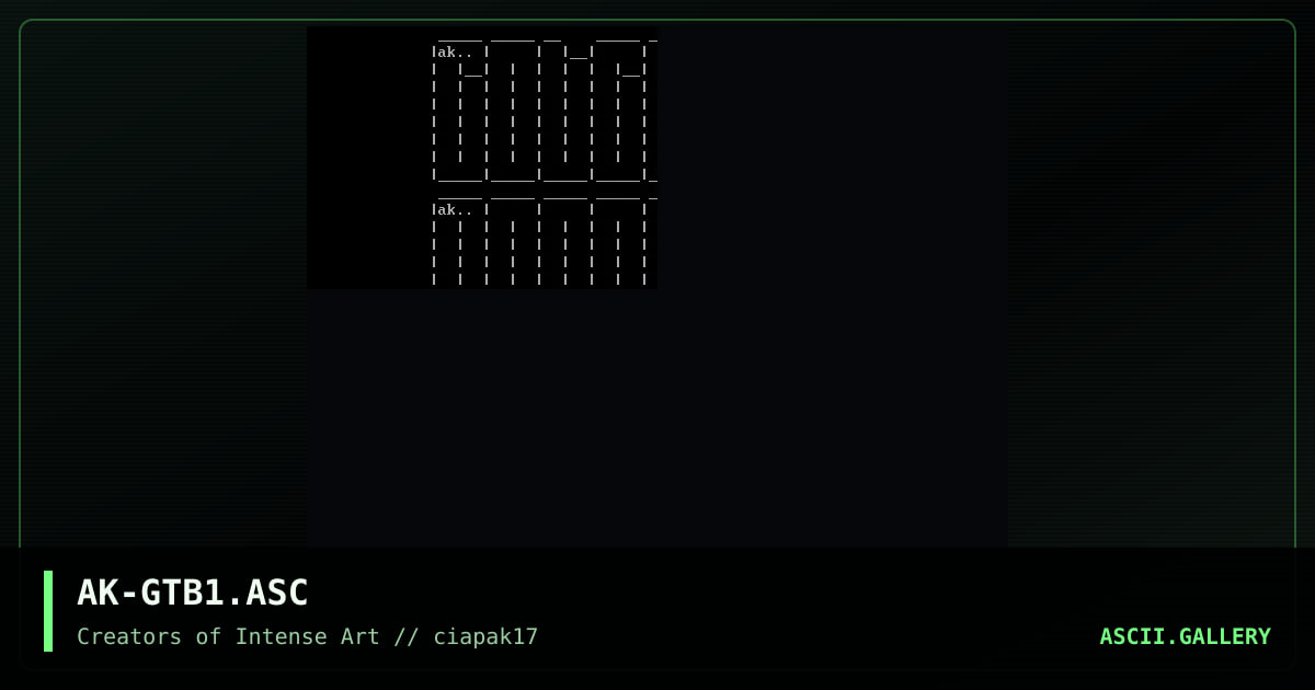 AK-GTB1.ASC, by archaeik, 1994