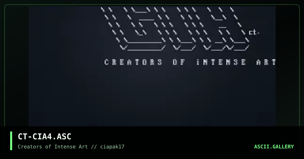 CT-CIA4.ASC, by coruption, 1994