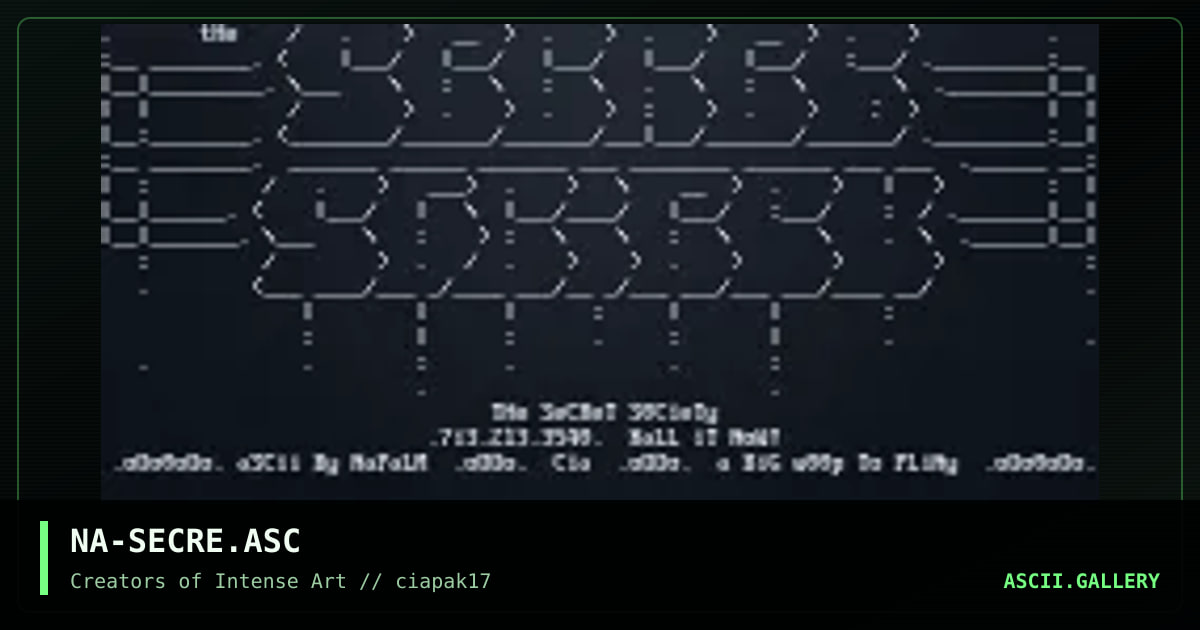 NA-SECRE.ASC, by napalm, 1994