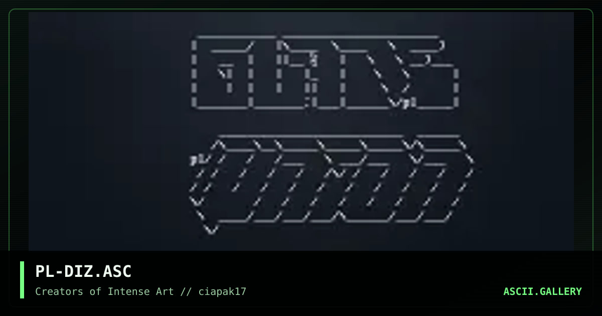 PL-DIZ.ASC, by pliny, 1994