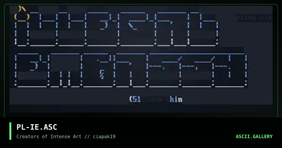 PL-IE.ASC, by pliny, 1994