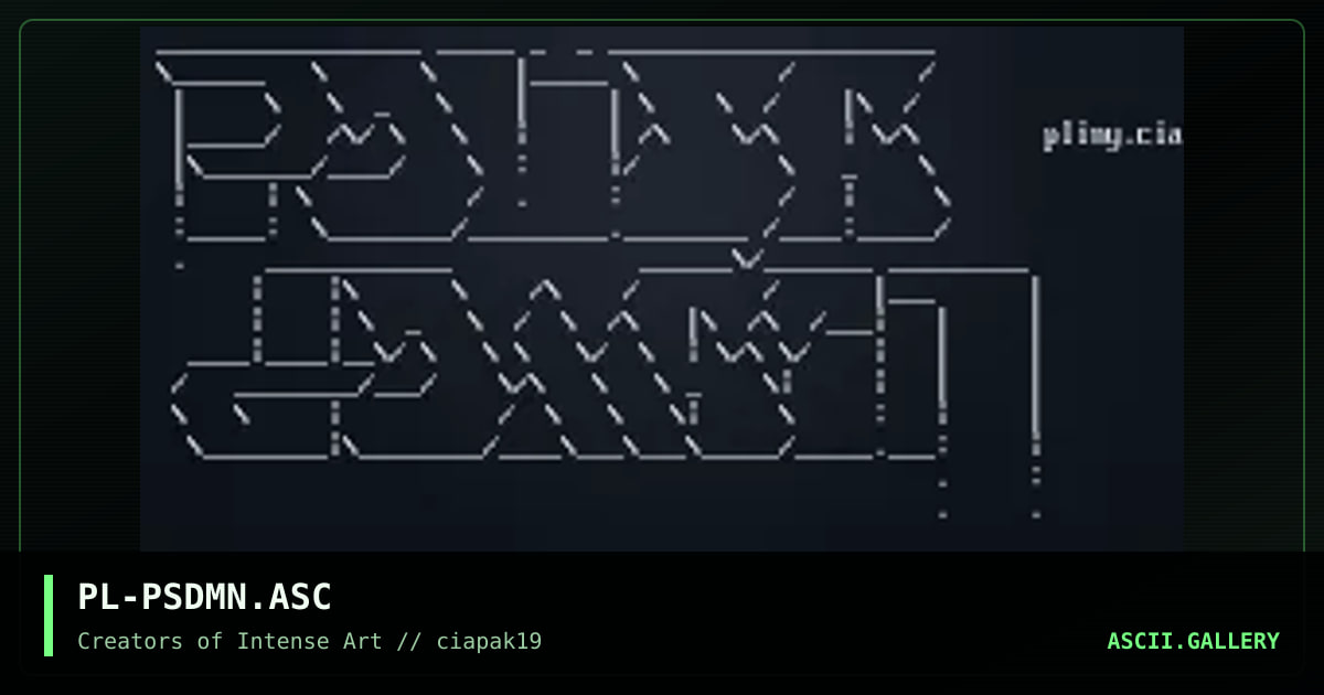 PL-PSDMN.ASC, by pliny, 1994