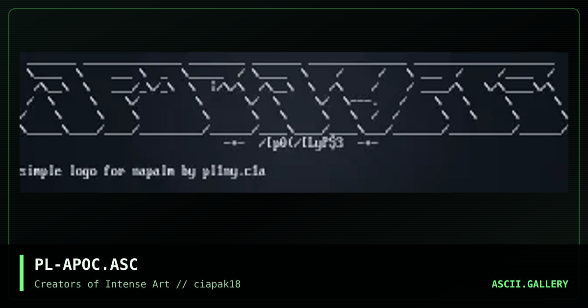 PL-APOC.ASC, by pliny, 1994