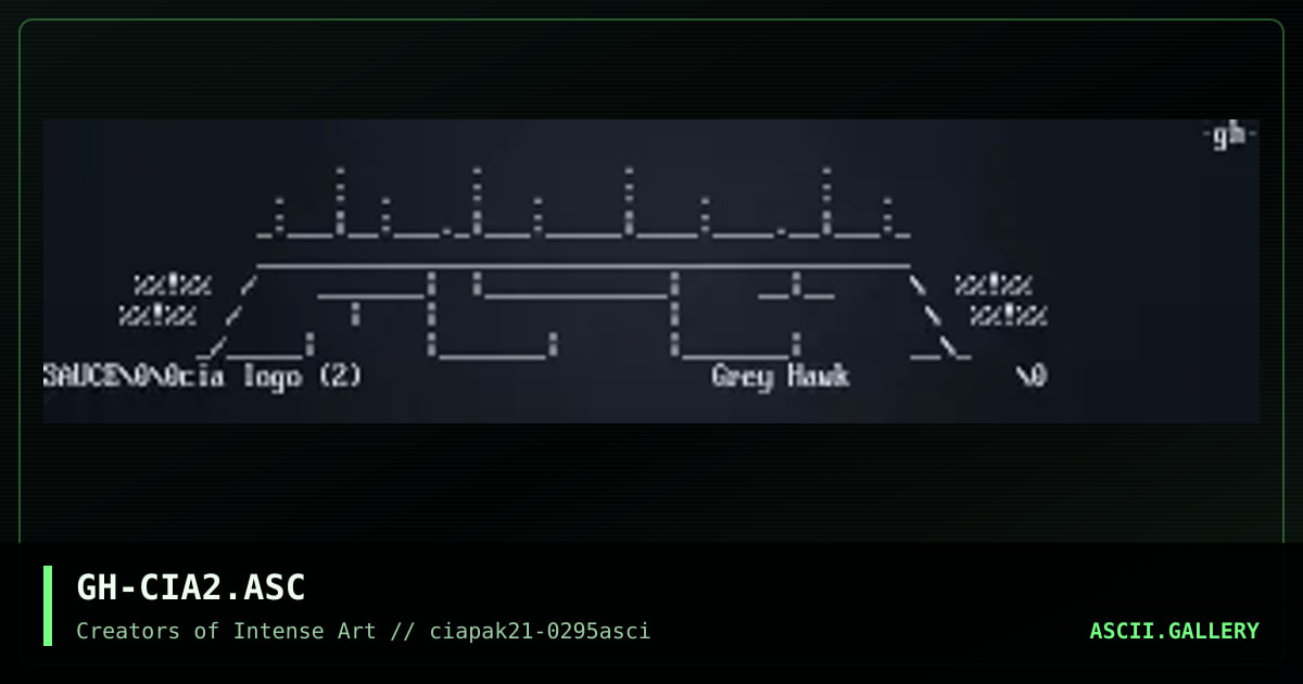 GH-CIA2.ASC, by grey hawk, 1995