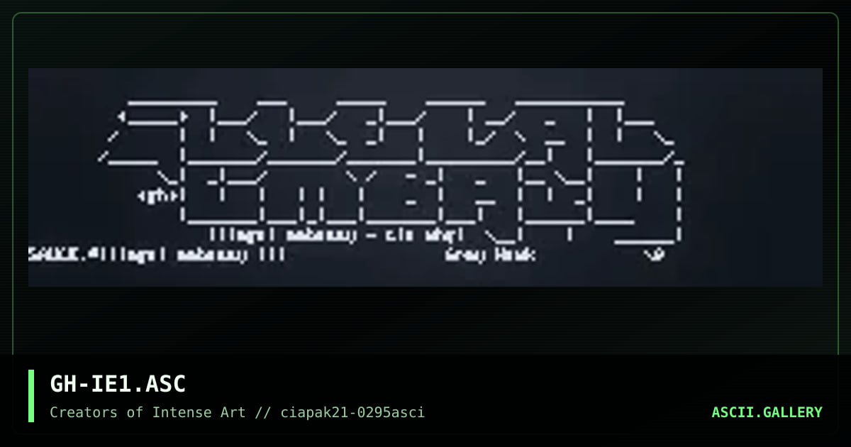GH-IE1.ASC, by grey hawk, 1995