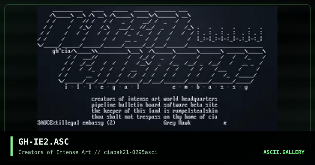 GH-IE2.ASC, by grey hawk, 1995