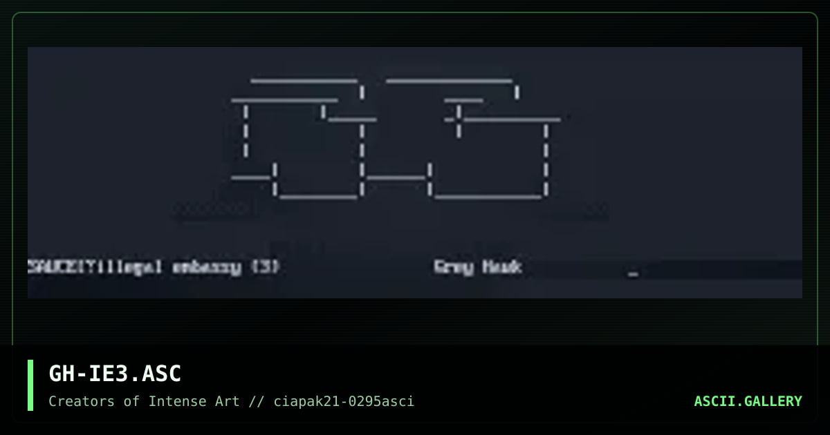 GH-IE3.ASC, by grey hawk, 1995
