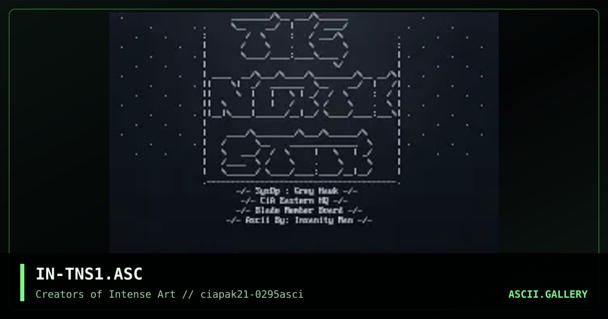 The North Star Logo, by insanity man, 1995