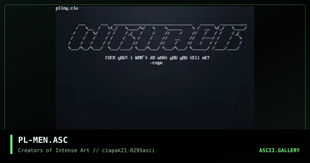 Menace, by pliny, 1995
