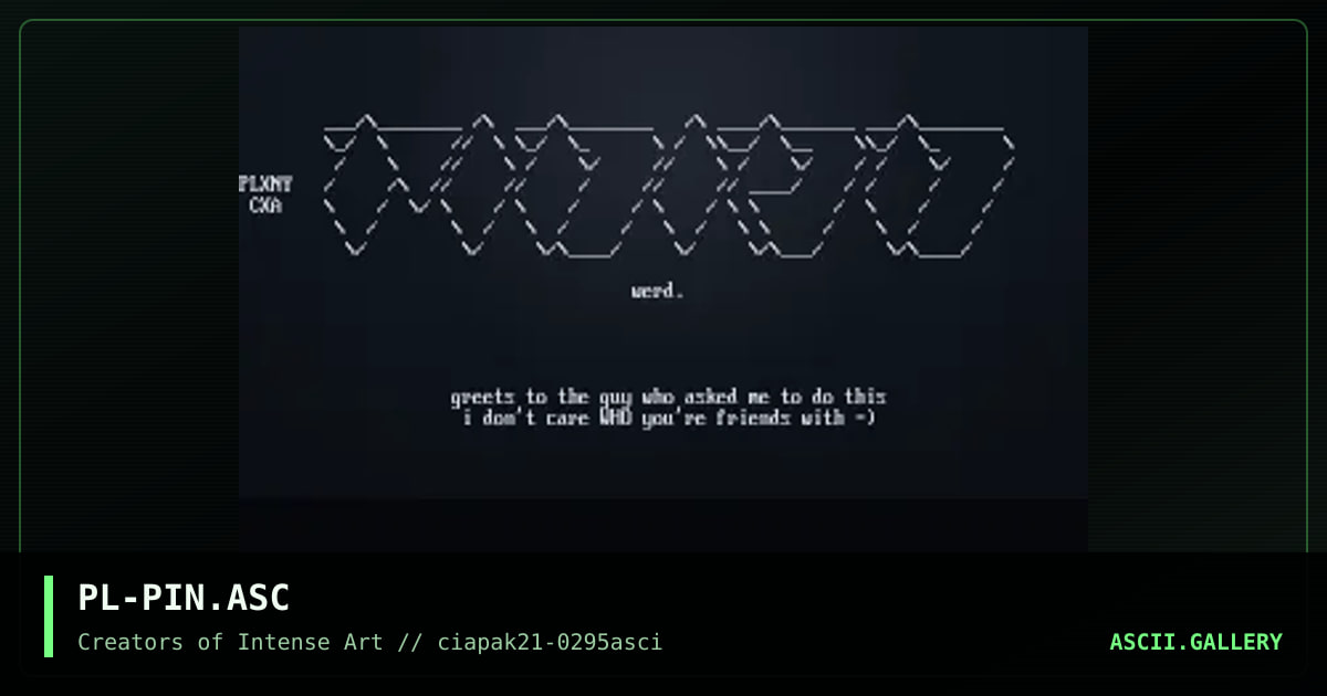 Pinion, by pliny, 1995