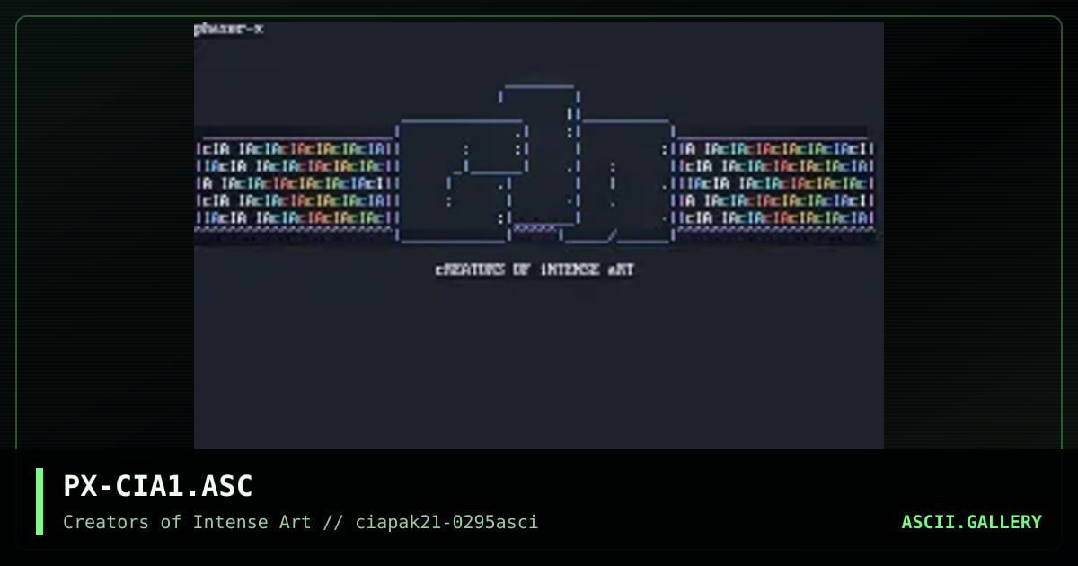 CiA Logo, by phaser-x, 1995