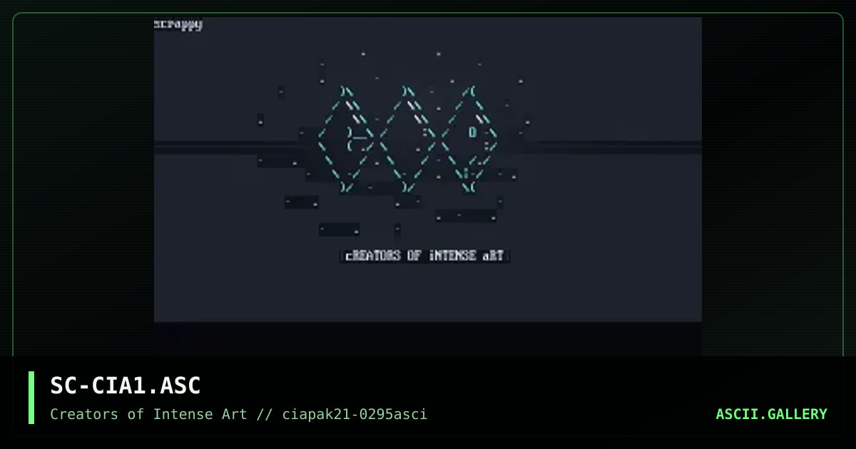 CiA Logo, by scrappy, 1995